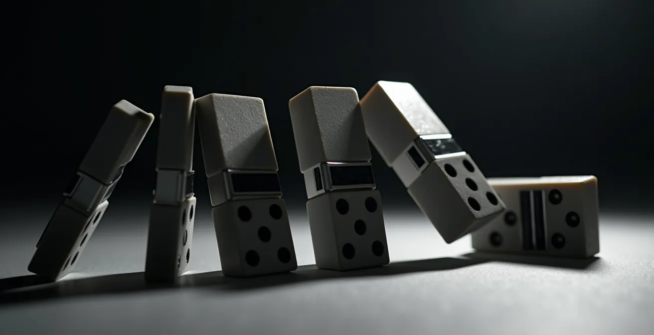 Visualisierung des finanziellen Domino-Effekts bei Künstlerabsage