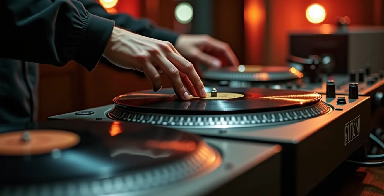 DJ-Plattensammlung mit Arbeitsexemplaren und Sammlerstücken